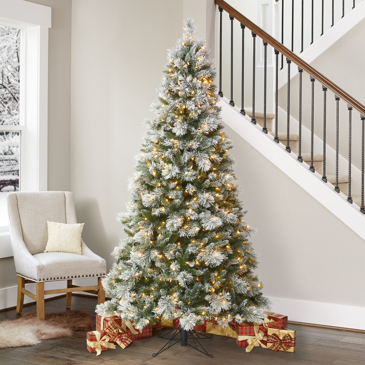 グリッター クリスマスツリー 高さ228センチ LEDライト600球 Costco Japan