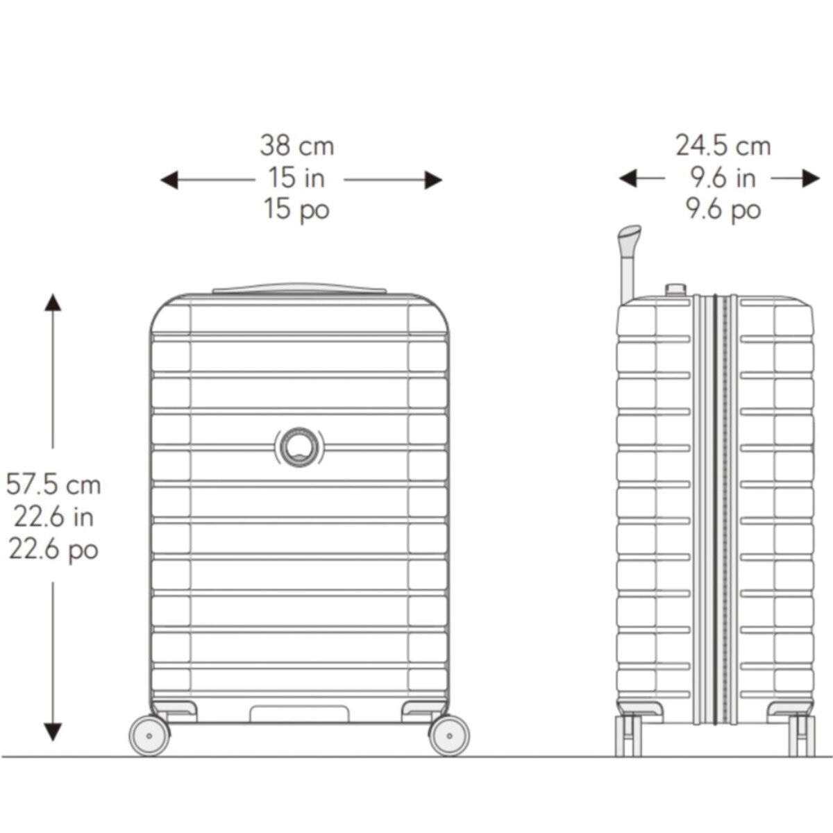 DELSEY PARIS スーツケース 2個セット (23インチ & 30インチ