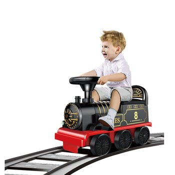 こども用 電動乗用玩具 レトロ蒸気機関車