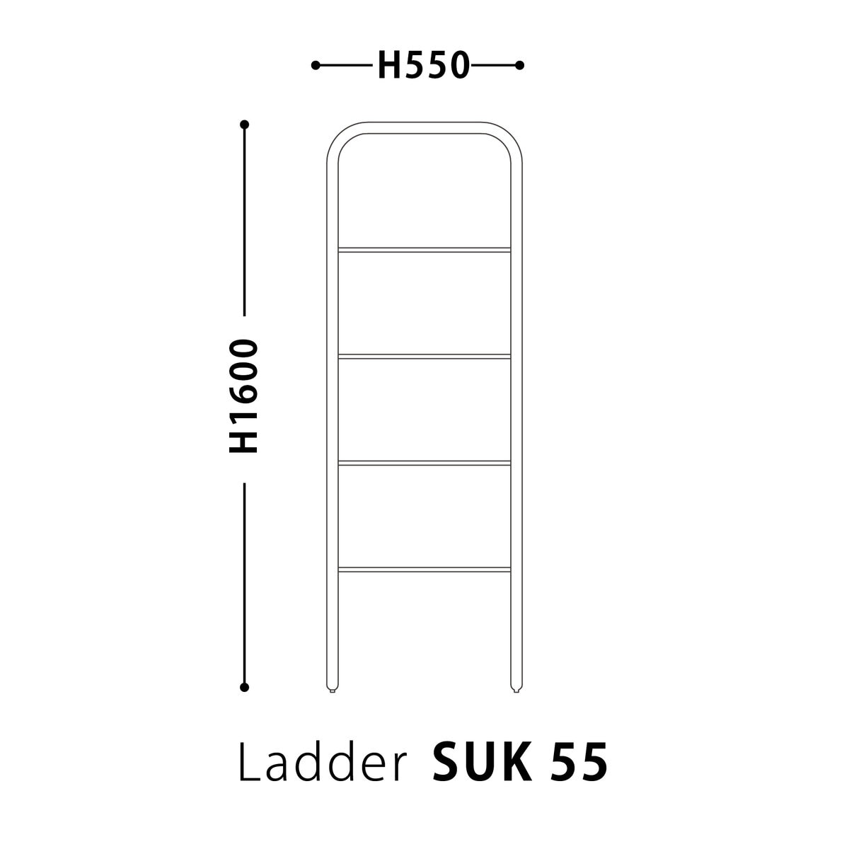 関家具 ラダーハンガー スーク 550