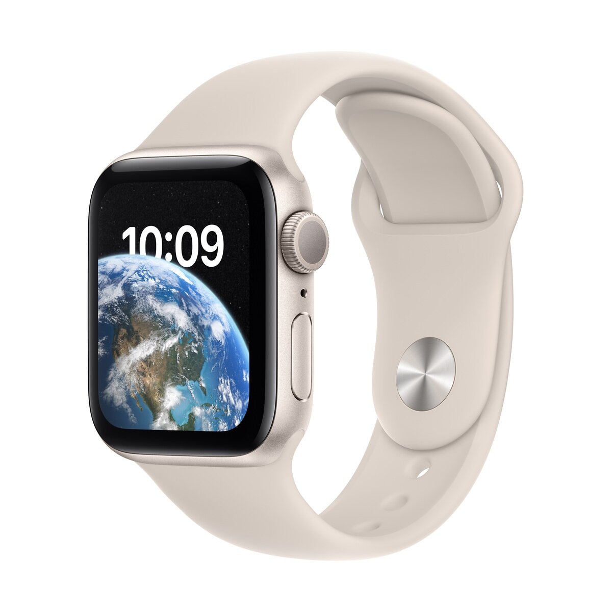 Apple Watch SE（GPSモデル）シルバー40mm 美品＋レザーバンド - 時計