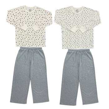 フルーツ オブ ザ ルーム 長袖 ラウンジウェアセット フルーツ オブ ザ ルーム 長袖 ラウンジウェアセット