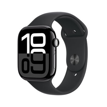 Apple Watch Series 10（GPSモデル）- 46mmジェットブラックアルミニウムケース