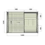 ビッグボックス ケミ バレル式 ログハウス キット 2.2x3.3m