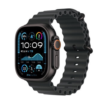 Apple Watch Ultra 2（GPS + Cellularモデル）- 49mmブラックチタニウムケースとブラックオーシャンバンド