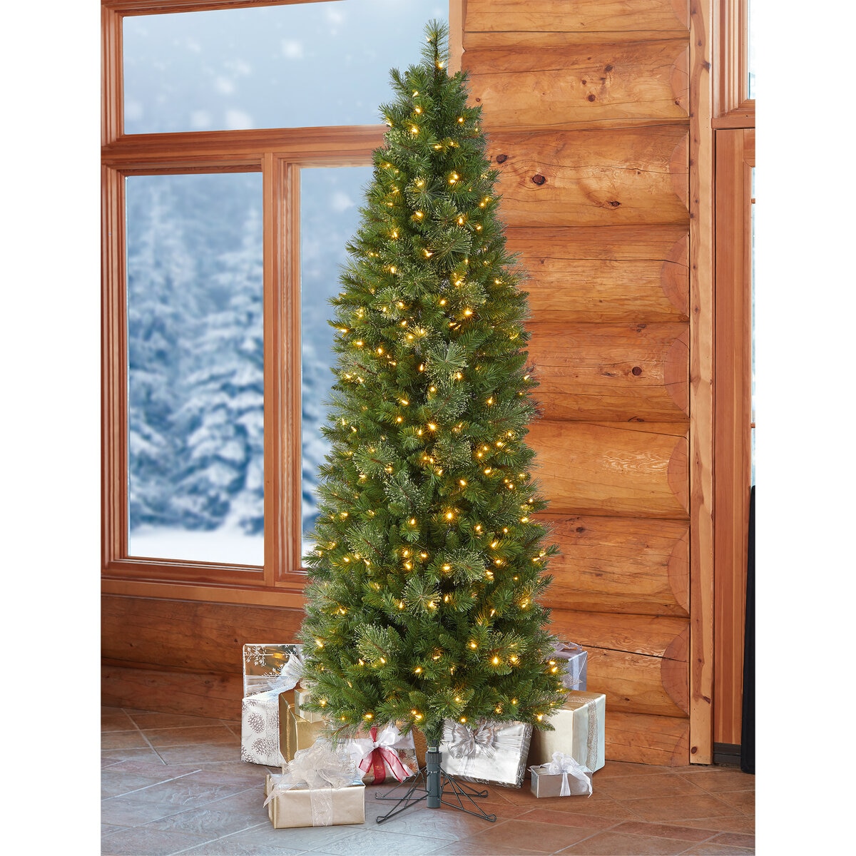 ブルーベニントン クリスマスツリー 高さ228センチ　LEDライト350球 | Costco Japan