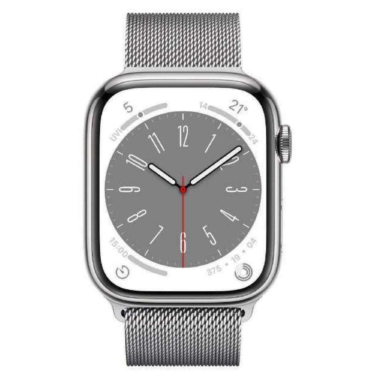 Apple Watch Series8 GPS+Cellular 45mm シルバーステンレススチール ...