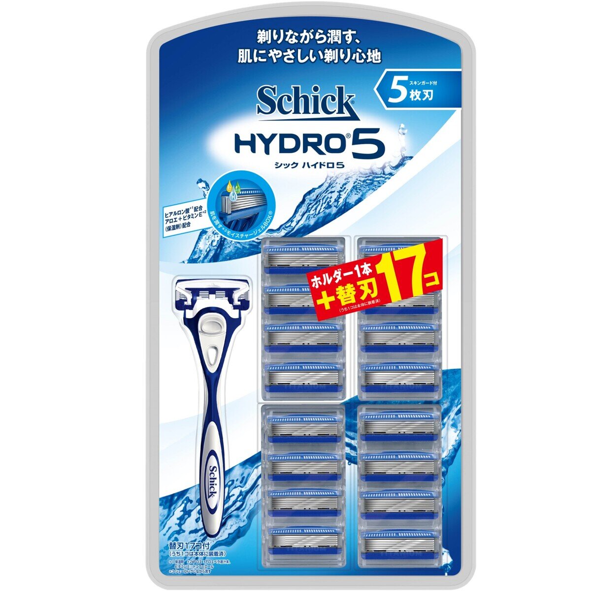 Schick(シック) 5枚刃 ハイドロ5 本体+替刃17枚 | Costco Japan