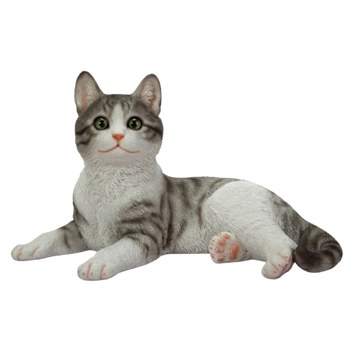 ウービア 横座りサバトラ白猫の置物 H23033 | Costco Japan