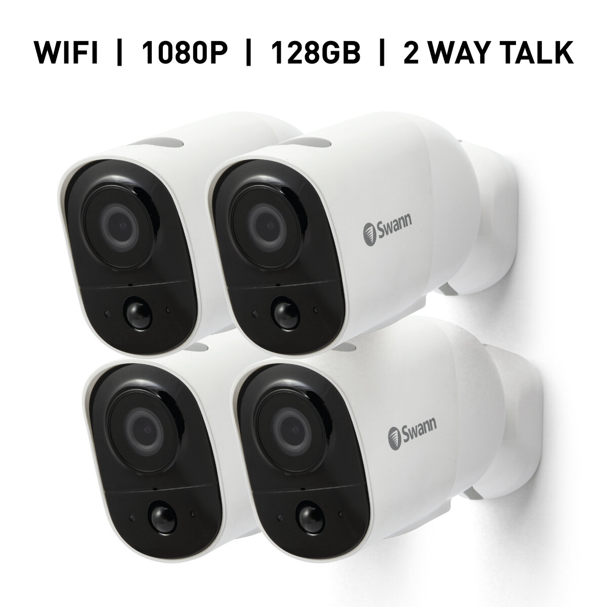Swann Xtreem セキュリティ WiFi接続 カメラ4台セット | Costco